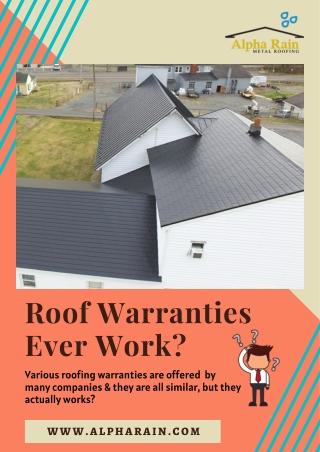 Warranty Given by Metal Roofing Contractors Northern VA Works?