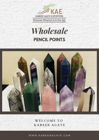 Wholesale Double Terminated Pencils | Kabeer Agate