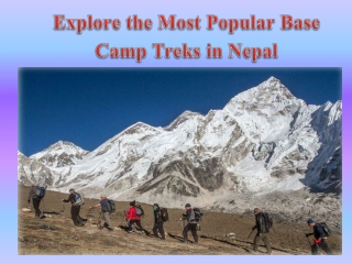 Explore the Most Popular Base Camp Treks in Nepal