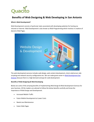 Leading Web Development and Designing Company in San Antonio