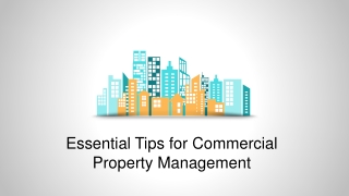 Tips for Commercial Property Management