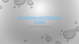 Rajasthan Motorcycle Tours