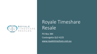 Royale Timeshare Wyndham Timeshare for Sale in Australia