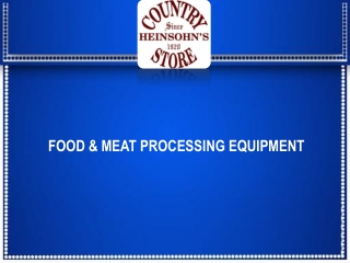 Award-Winning Meat Processing Equipment – Made in USA