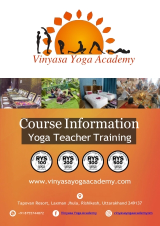 200 Hour Yoga Teacher Training Mediakit