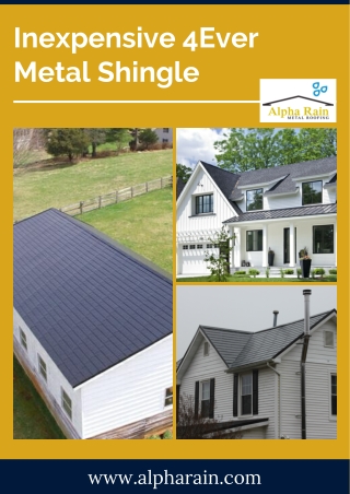 Installing Metal Shingles with Lower Labor Cost