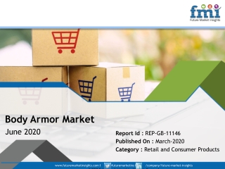 Body Armor Market Value Will Exhibit a Nominal Uptick in 2020 as Corona Virus Outbreak Prevails as a Global Pandemic, Sa