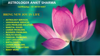 Best Services by Famous Astrologer Ankit Sharma!