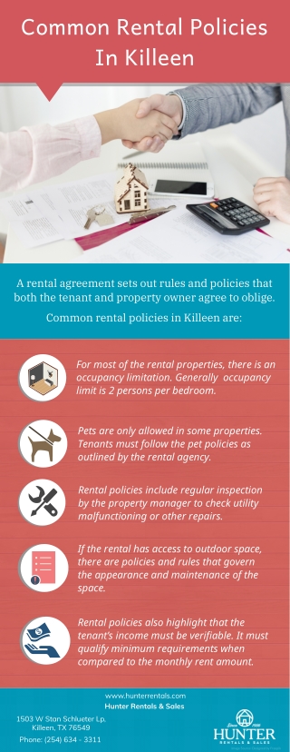 Common Rental Policies In Killeen