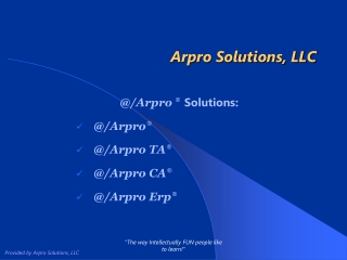 @/Arpro Release Version 5.8