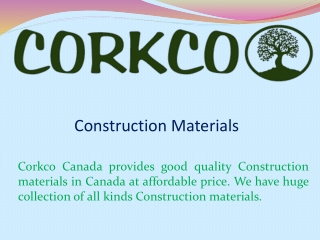 Construction Materials 