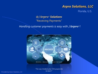 @/Arpro Solutions “Receiving Payments”