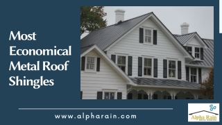 Metal Shingles with Better Durability Than Asphalt Roof