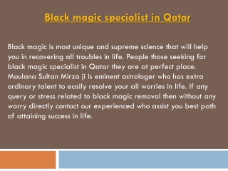 Black magic specialist in Qatar 91-9914172251