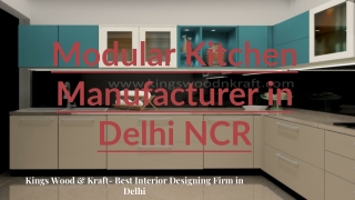 Best Modular Kitchen Manufacturer in Delhi NCR