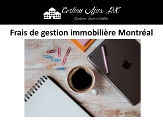 Frais de gestion immobilière Montréal