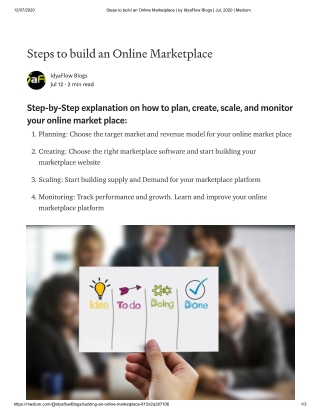 building online marketplace