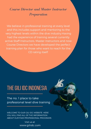 Course Director and Master Instructor Preparation