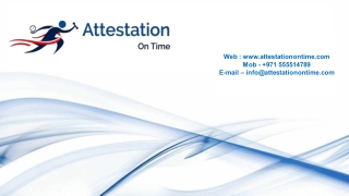 The Best Attestation Services in Dubai