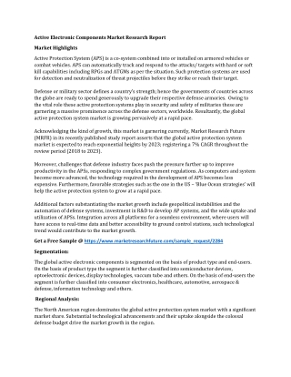 Active Electronic Components Market Research Report