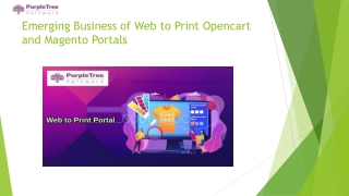 Emerging Business of Web to Print Portals