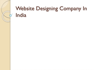 Website Designing Company In India, Web Designer in India, Web Development Company in India