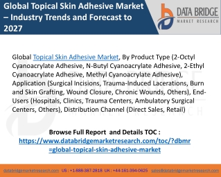 Global Topical Skin Adhesive Market