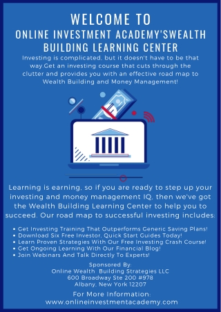 Online finance and investment courses