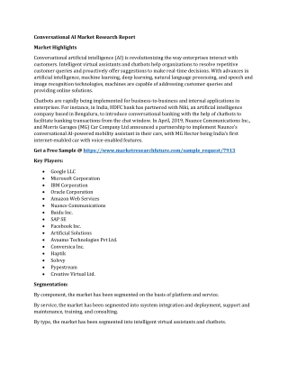 Conversational AI Market Research Report