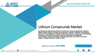 Lithium Compounds Market 2020 Analysis by Demand, Business Growth, Evolving Technologies, Emerging Trends, Key  Players