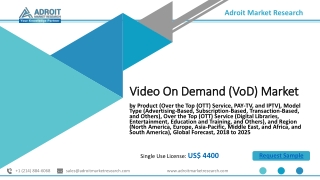 Video on Demand (VoD) Market 2020: Current Trend, Demand, Scope, Business Strategies, Technology Development, Future Inv