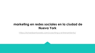 marketing en redes sociales en la ciudad de Nueva York