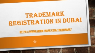 Trademark Registration in Dubai