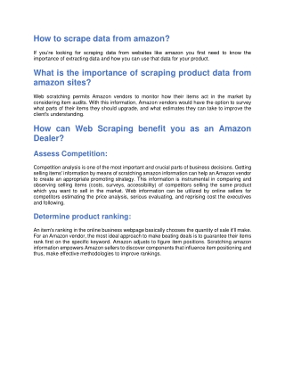 Best Amazon Scraper