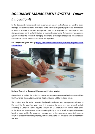 DOCUMENT MANAGEMENT SYSTEM– Future Innovation!!