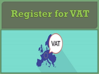 Register For VAT
