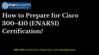 How to Prepare for Cisco 300-410 (ENARSI) Certification?