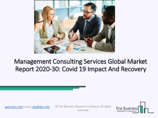 2020 Management Consulting Services Market Industry Outlook, Growth And Trends
