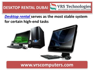 Desktop Rental Services in Dubai