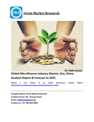 Global Microfinance Industry Market Size, Industry Trends, Share and Forecast 2020-2026