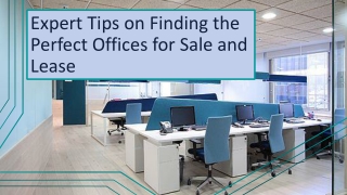Expert Tricks on Finding the Perfect Offices for Sale and Lease