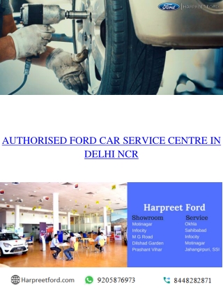 Authorised Ford Car Service Centre in Delhi NCR