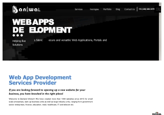 Website Application Development Services Company | Baniwal Infotech