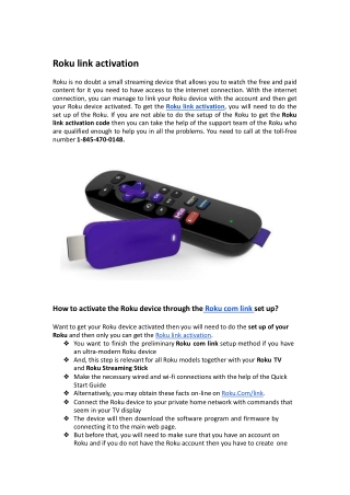 Roku Link Activation