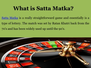 Satta Matka - How To Play