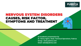 Causes of nervous system disorders, risk factor, symptoms and treatment - Pubrica