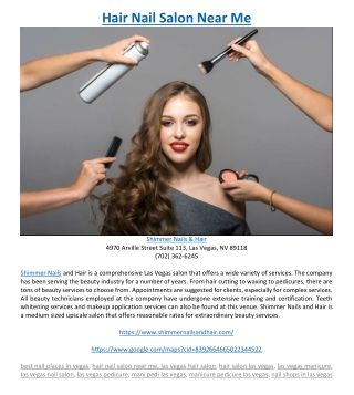 Hair Nail Salon Near Me