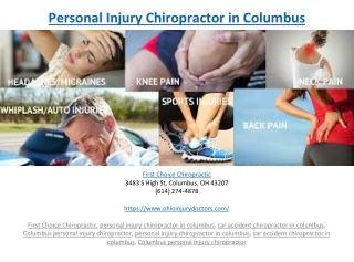 Personal Injury Chiropractor in Columbus