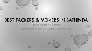 Affodable relocation services in Bathinda by Goyal Packers and Movers