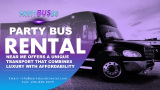 Party Bus Rental Near Me Offers A Unique Transport That Combines Luxury with Affordability